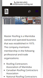 Mobile Screenshot of masterroofing.net